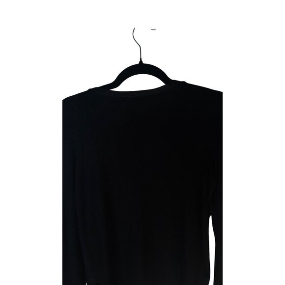 2/$25 Zara W&B Black Small Long Sleeve Top Round Neck Pullover - Picture 5 of 14